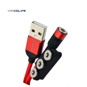 کابل تبدیل مغناطیسی USB به MicroUSB / USB-C / لایتنینگ کلومن مدل KD-M60